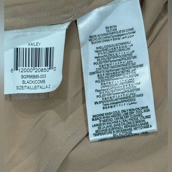 BCBGMaxAzria Womens Black Patterned Mini Dress Size 2 - Picture 12 of 13